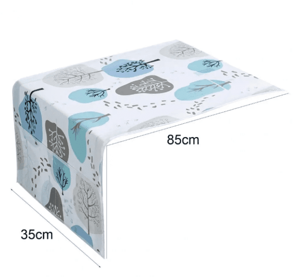 Microwave Dust Cover, Oven Cover Oil Proof Cloth Storage Cover, Household Printing Waterproof Microwave Oven Cover - Image 2