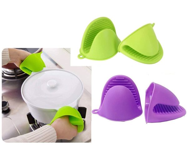 2 pcs Grip Oven Pot Holder Baking BBQ Cook Tools Mini