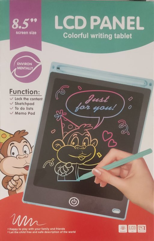 Kids Writing Tablet LCD Writing Pad 8.5 Inch Drawing Board Kids Digital Writing Board Electronic Writing Tablet Reusable Writing Pad for Children Kids Study Tablet Gift for kids